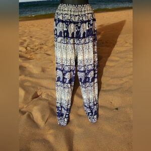 Boho Comfy Elephant Print Pants